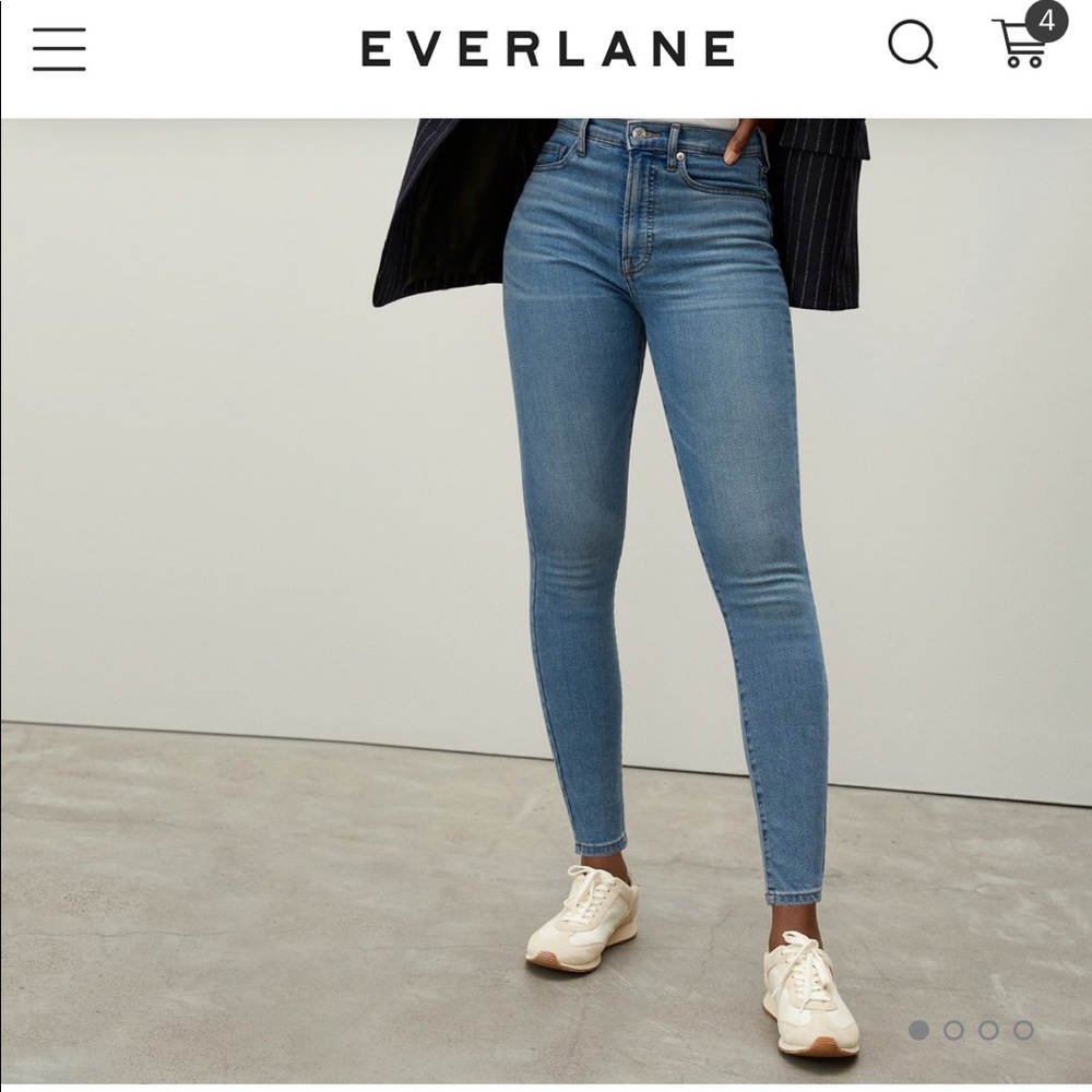 EVERLANE Authentic stretch high rise skinny jeans
